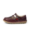 Kick T-Double in pelle rosso scuro da donna Kick T-Double in pelle rosso scuro da donna