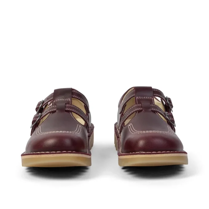 Kick T-Double in pelle rosso scuro da donna Kick T-Double in pelle rosso scuro da donna