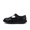 Kick Tbar Croc in pelle nera da donna Kick Tbar Croc in pelle nera da donna