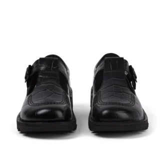 Kick Tbar Croc in pelle nera da donna