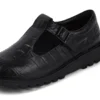 Kick Tbar Croc in pelle nera da donna Kick Tbar Croc in pelle nera da donna