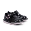 Kick Tbar Galactic in pelle nera per bambine Kick Tbar Galactic in pelle nera per bambine