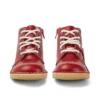 Kickers Junior Unisex Kick Hi Zip in pelle rosso