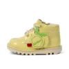 Kickers Kick Hi Fruit in vernice gialla unisex per neonati Kickers Kick Hi Fruit in vernice gialla unisex per neonati