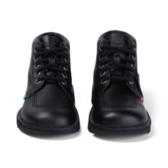 Kickers Kick Hi in pelle nero unisex per ragazzi Kickers Kick Hi in pelle nero unisex per ragazzi