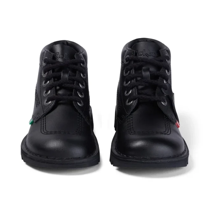 Kickers Kick Hi in pelle nero unisex per ragazzi Kickers Kick Hi in pelle nero unisex per ragazzi