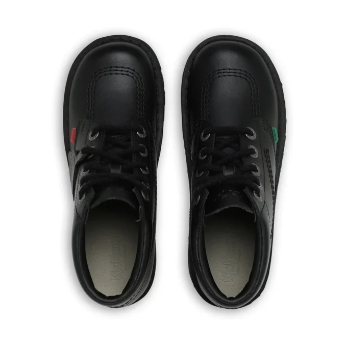 Kickers Kick Hi in pelle nero unisex per ragazzi Kickers Kick Hi in pelle nero unisex per ragazzi