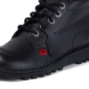 Kickers Kick Hi in pelle nero unisex per ragazzi Kickers Kick Hi in pelle nero unisex per ragazzi