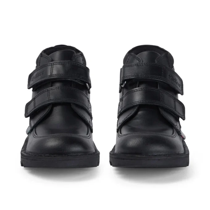 Kickers Kick Hi Scuff in pelle nera per ragazzi Kickers Kick Hi Scuff in pelle nera per ragazzi