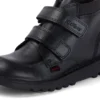 Kickers Kick Hi Scuff in pelle nera per ragazzi Kickers Kick Hi Scuff in pelle nera per ragazzi