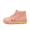 Kickers Kick Hi Unisex per adulti in nabuk rosa chiaro Kickers Kick Hi Unisex per adulti in nabuk rosa chiaro