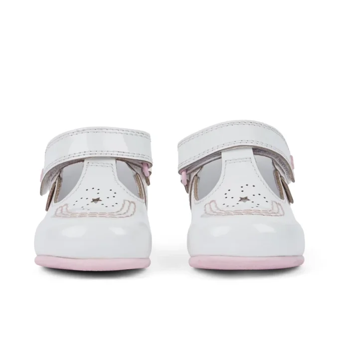 Kickers Kick T Galactic in vernice bianca/rosa Kickers Kick T Galactic in vernice bianca/rosa