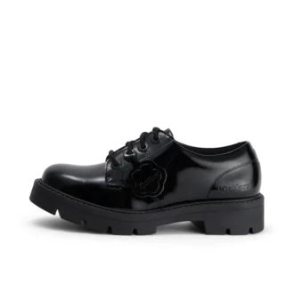 Kori Lace in vernice nera da donna