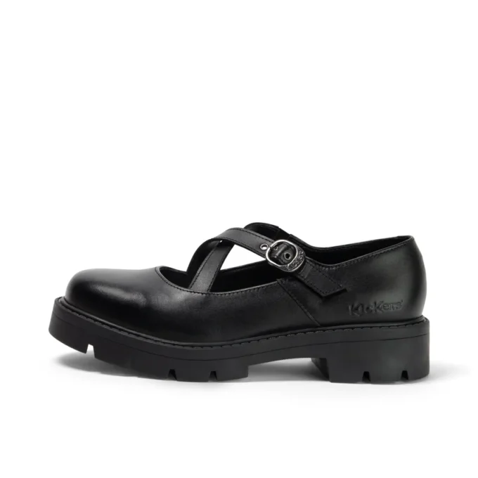 Kori MJ Cross da ragazza in pelle lucida, nero Kori MJ Cross da ragazza in pelle lucida, nero
