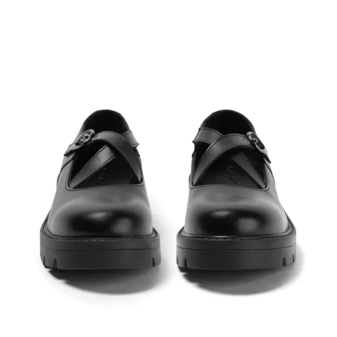 Kori MJ Cross da ragazza in pelle lucida, nero Kori MJ Cross da ragazza in pelle lucida, nero