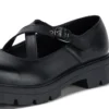 Kori MJ Cross da ragazza in pelle lucida, nero Kori MJ Cross da ragazza in pelle lucida, nero