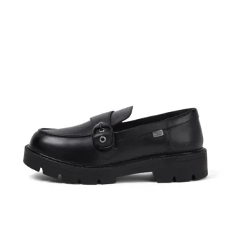 Kori Monk Strap in pelle nera da donna
