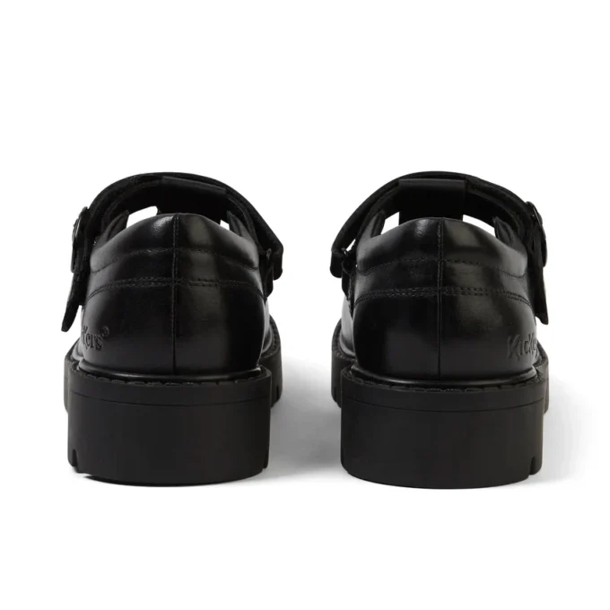 Kori T Bar in pelle nera per ragazze Kori T Bar in pelle nera per ragazze