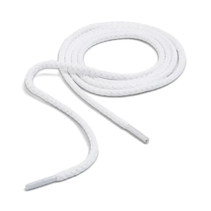 Lacci in cotone unisex per adulti, bianchi Lacci in cotone unisex per adulti, bianchi