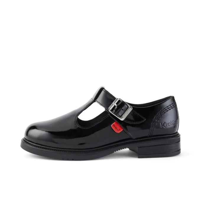 Lach T-Bar in vernice nera per ragazze Lach T-Bar in vernice nera per ragazze