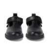 Lachly T Bar in pelle nera per bambine Lachly T Bar in pelle nera per bambine
