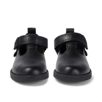 Lachly T Bar in pelle nera per bambine