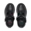 Lachly T Bar in pelle nera per bambine Lachly T Bar in pelle nera per bambine