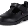 Lachly T Bar in pelle nera per bambine Lachly T Bar in pelle nera per bambine