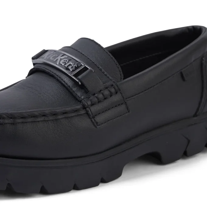 Lennon Loafer in pelle nera unisex per adulti Lennon Loafer in pelle nera unisex per adulti