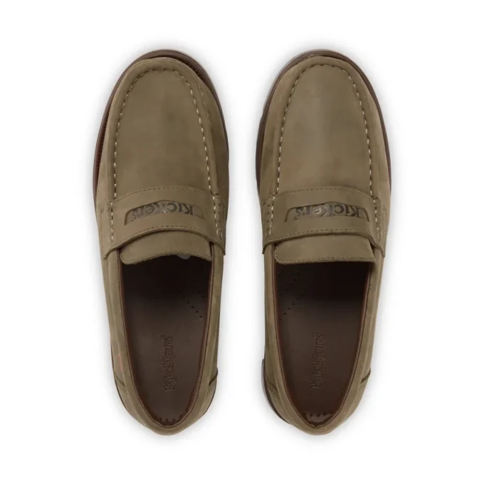 Lennon Loafer in pelle verde scuro, unisex per adulti Lennon Loafer in pelle verde scuro, unisex per adulti