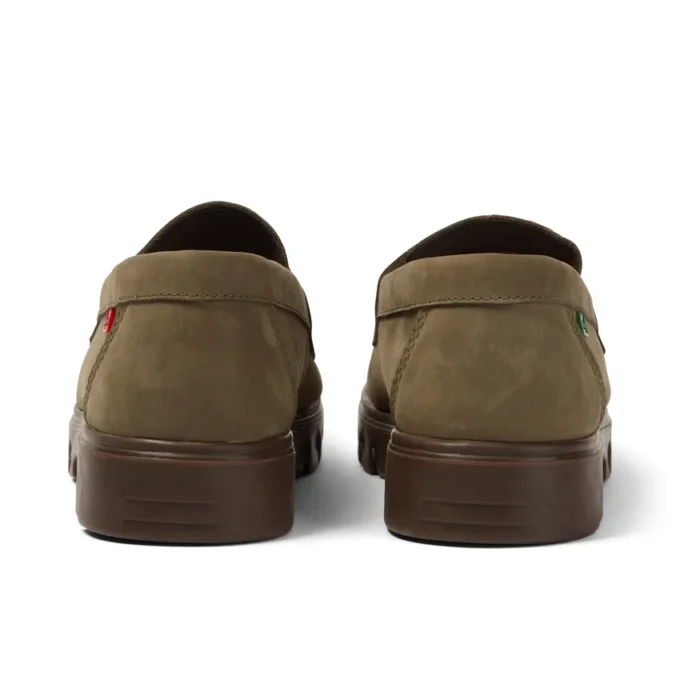 Lennon Loafer in pelle verde scuro, unisex per adulti Lennon Loafer in pelle verde scuro, unisex per adulti