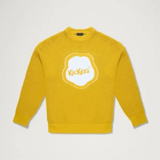 Maglia unisex per adulti Kickers Classic in maglia jacquard Giallo