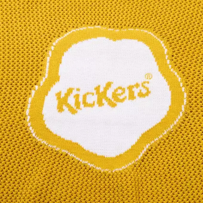 Maglia unisex per adulti Kickers Classic in maglia jacquard Giallo