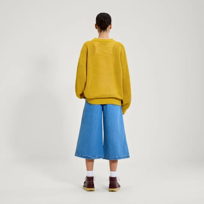 Maglia unisex per adulti Kickers Classic in maglia jacquard Giallo