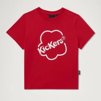 Maglietta aderente classica Kickers da donna, rosso
