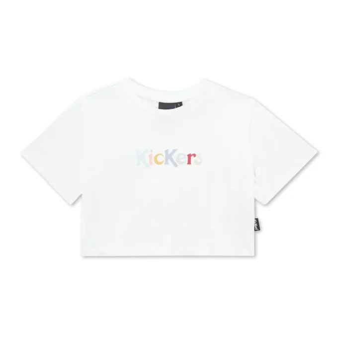 Maglietta da donna Kickers Classic Crew Neck Tee White Maglietta da donna Kickers Classic Crew Neck Tee White