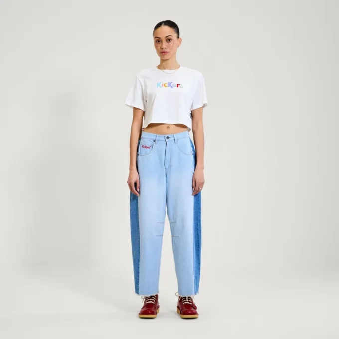 Maglietta da donna Kickers Classic Crew Neck Tee White Maglietta da donna Kickers Classic Crew Neck Tee White