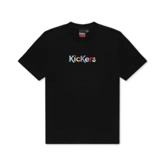 Maglietta unisex per adulti Kickers Classic a maniche corte, nera