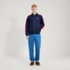 Maglione classico con zip da uomo Kickers, blu navy Maglione classico con zip da uomo Kickers, blu navy