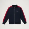 Maglione classico con zip da uomo Kickers, blu navy Maglione classico con zip da uomo Kickers, blu navy