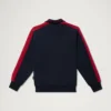 Maglione classico con zip da uomo Kickers, blu navy Maglione classico con zip da uomo Kickers, blu navy