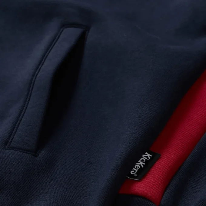 Maglione classico con zip da uomo Kickers, blu navy Maglione classico con zip da uomo Kickers, blu navy
