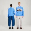 Maglione classico unisex per adulti Kickers con zip blu