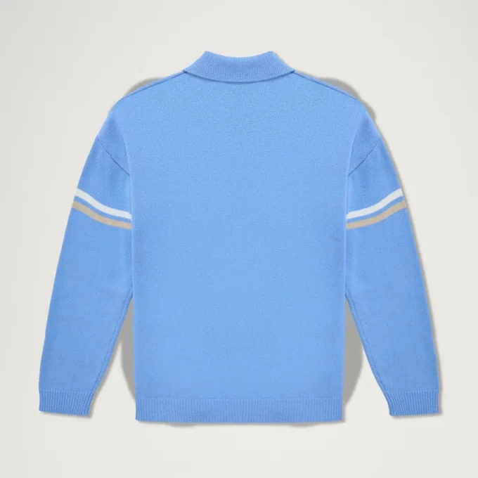 Maglione classico unisex per adulti Kickers con zip blu