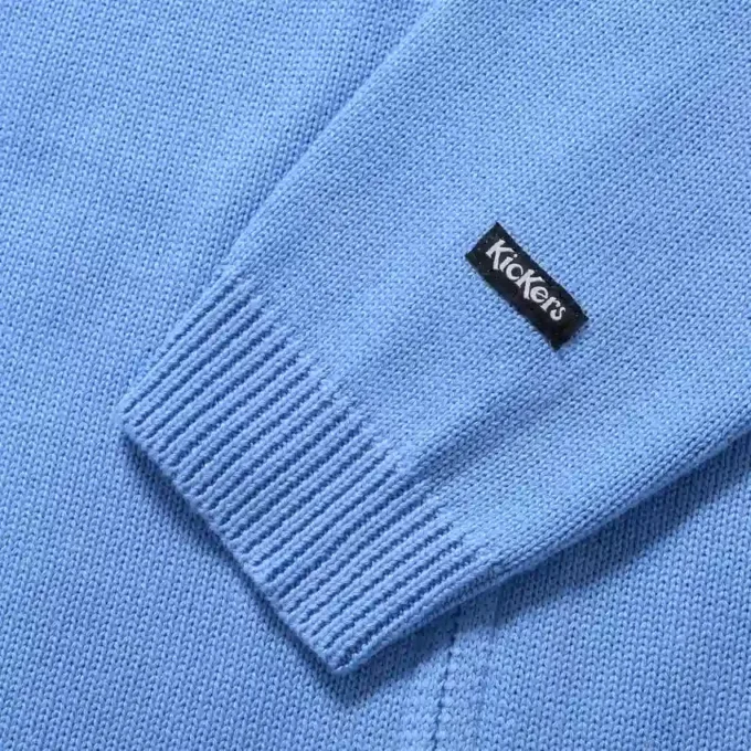 Maglione classico unisex per adulti Kickers con zip blu