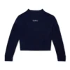 Maglione da donna Kickers con scollo a barchetta e maniche larghe, blu navy Maglione da donna Kickers con scollo a barchetta e maniche larghe, blu navy