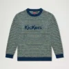 Maglione unisex per adulti Kickers con logo sul petto, maglia multicolore