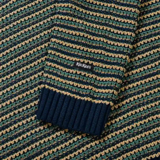 Maglione unisex per adulti Kickers con logo sul petto, maglia multicolore