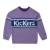 Maglione unisex per adulti Kickers con logo sul petto, viola
