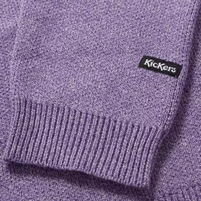 Maglione unisex per adulti Kickers con logo sul petto, viola